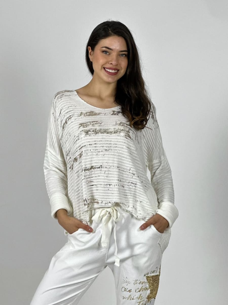 Tejido Italiano Letras Brillantes A1-262