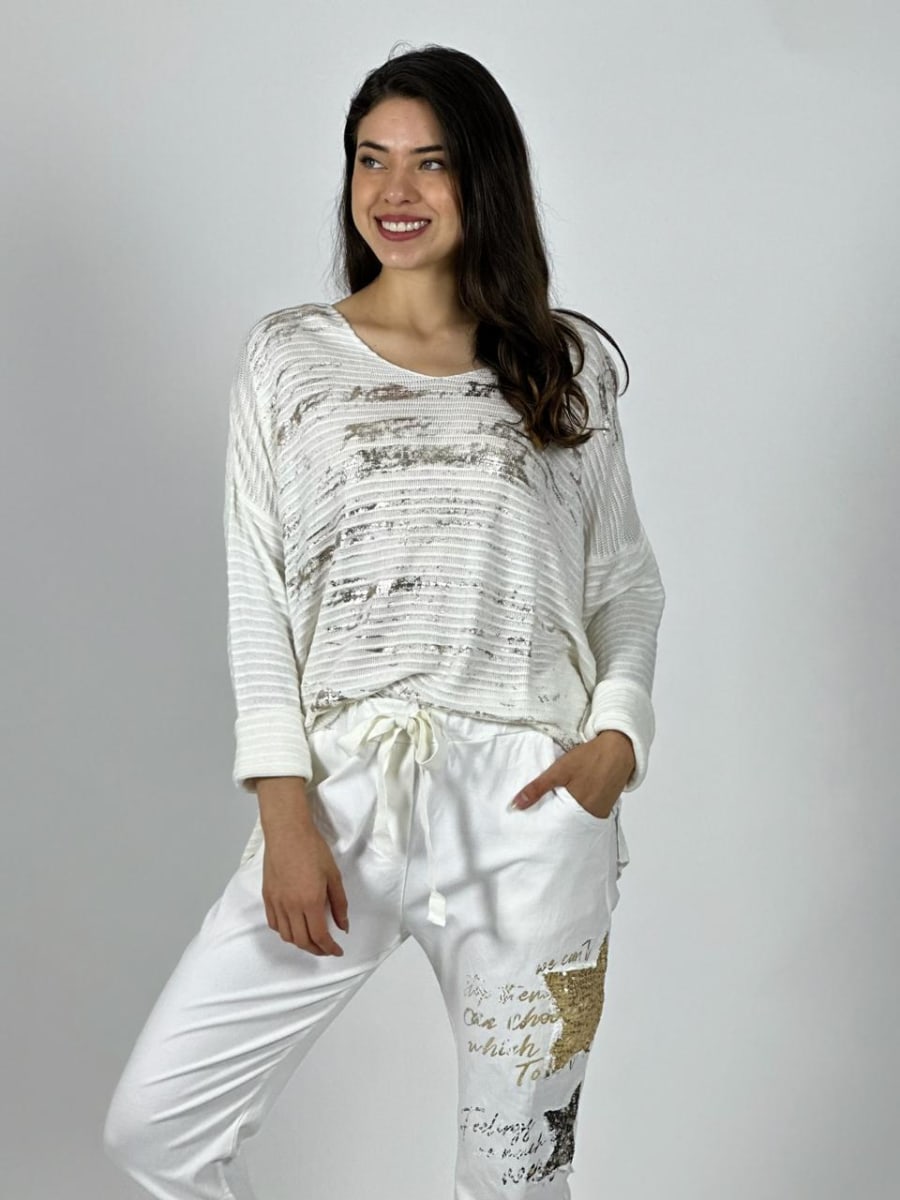 Tejido Italiano Letras Brillantes A1-263