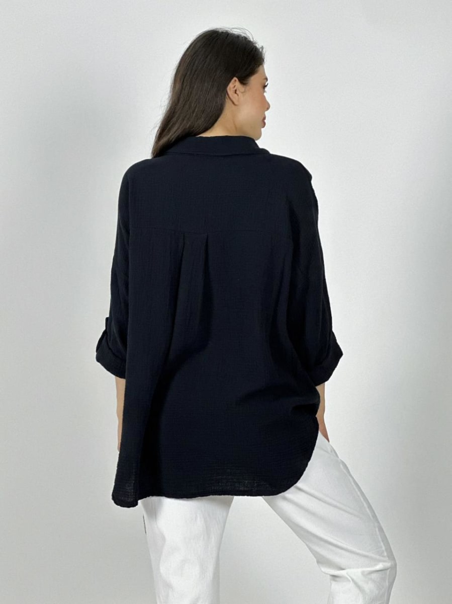 Camisa Italiana Cuadros Y Letras Brillantes LIFE A1-2510