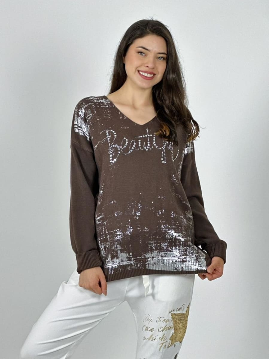 Sweater Spandex Italiano BEAUTIFUL Brillante A3-8113