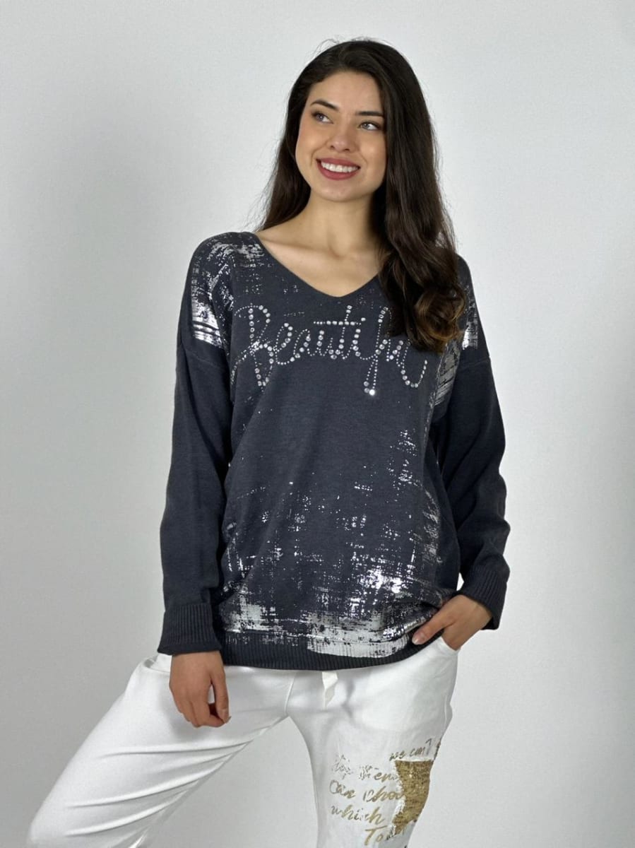 Sweater Spandex Italiano BEAUTIFUL Brillante A3-811
