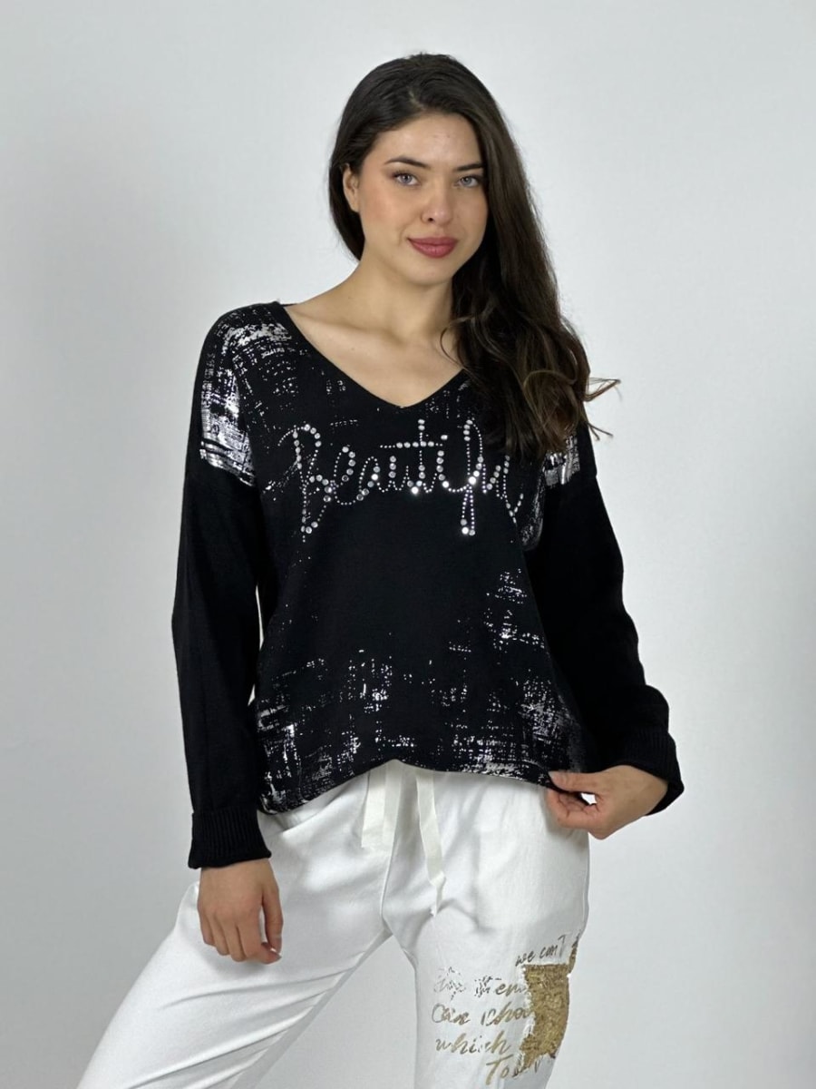 Sweater Spandex Italiano BEAUTIFUL Brillante A3-818