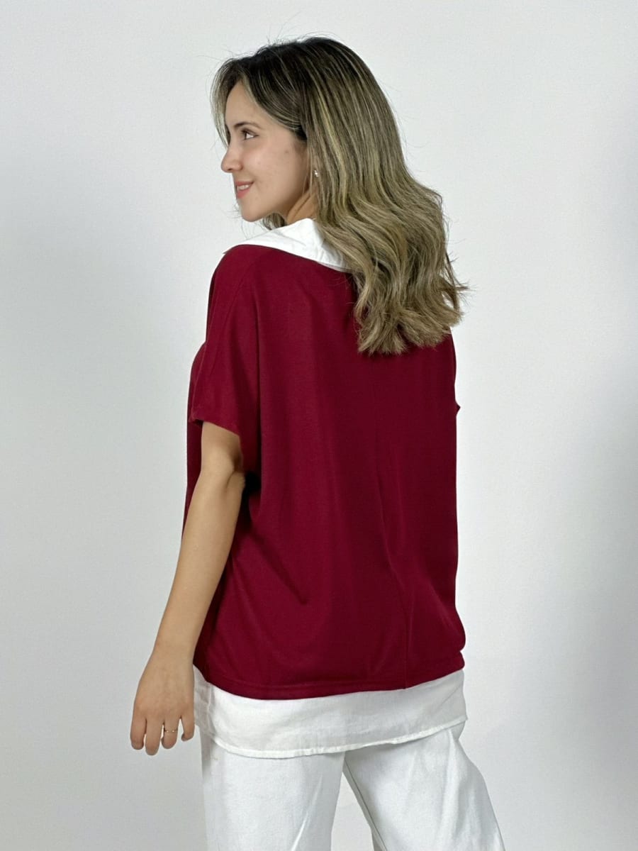 Polera Cuello Pique con Collar A4-867