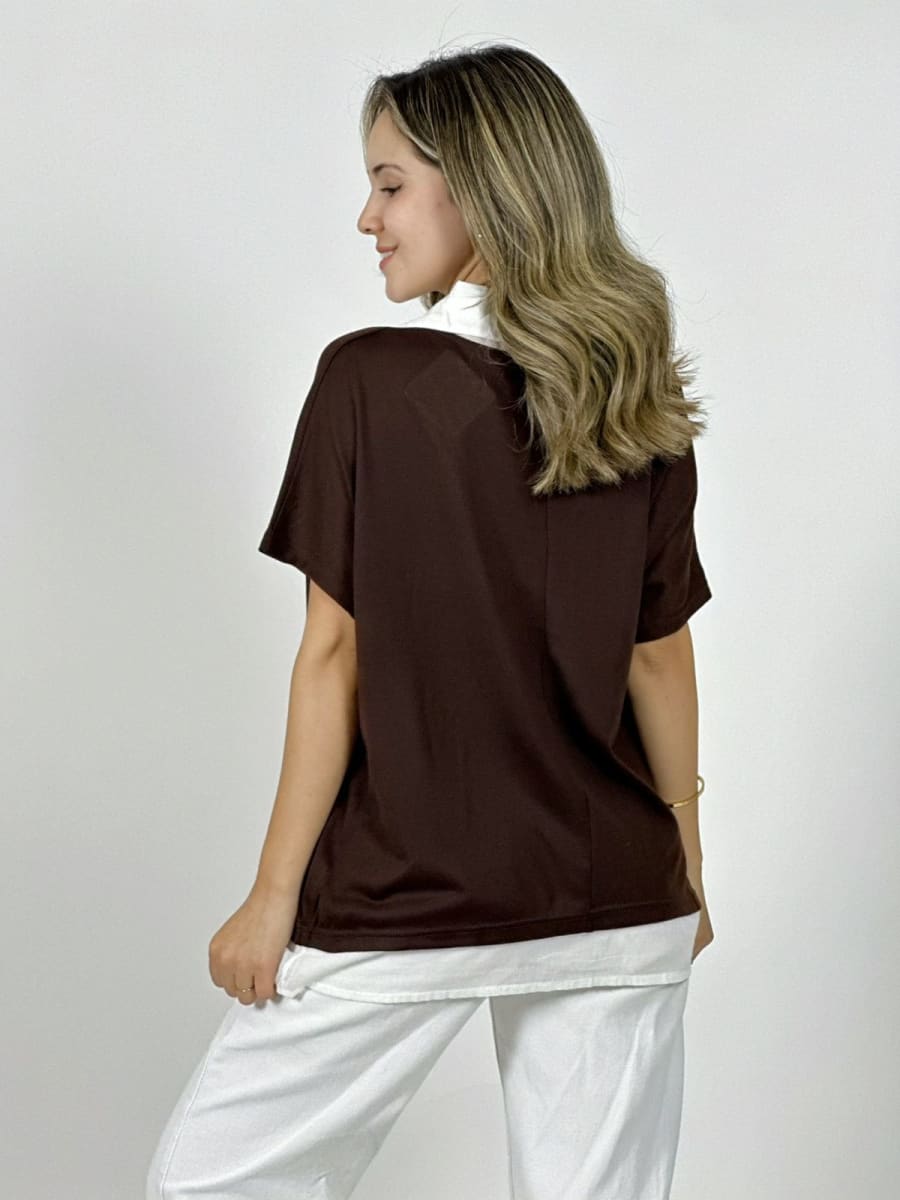 Polera Cuello Pique con Collar A4-8610