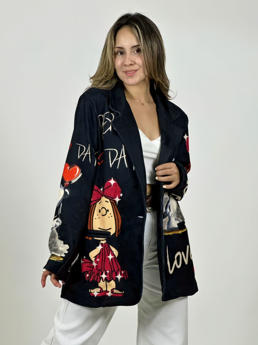 Blazer Italiano Cotele Snoopy LOVE B4-1693