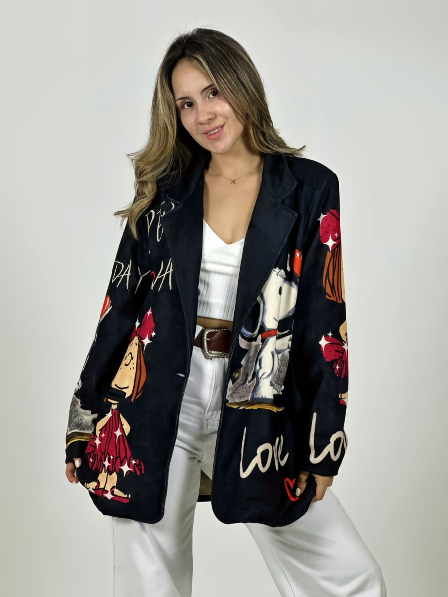 Blazer Italiano Cotele Snoopy LOVE B4-1691