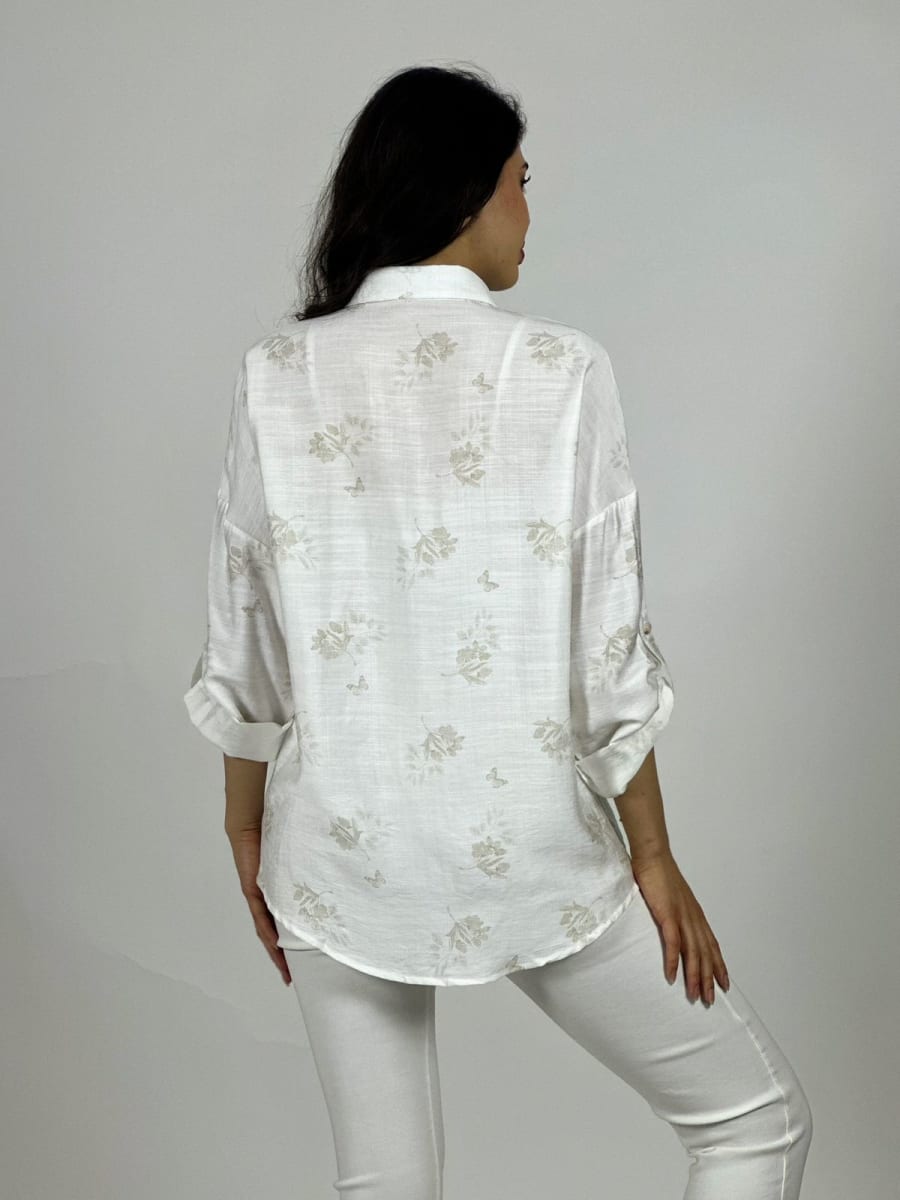 Blusa Bordada Boho con Brillos A1-104