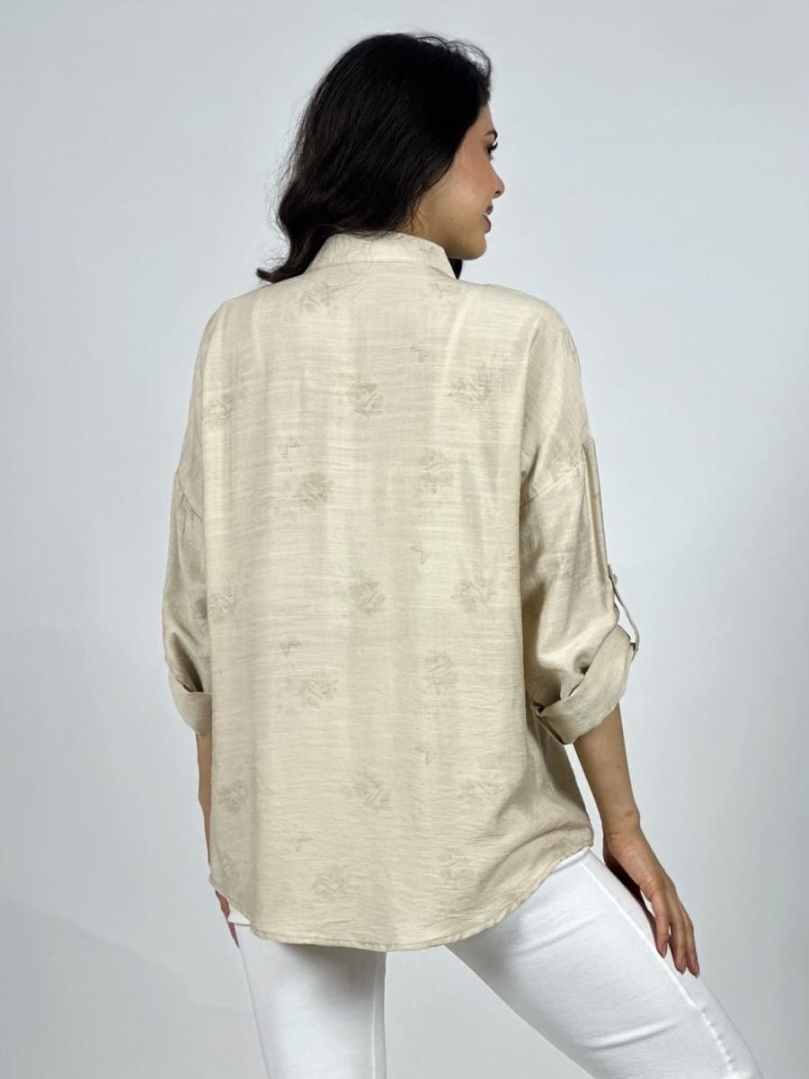 Blusa Bordada Boho con Brillos A1-108