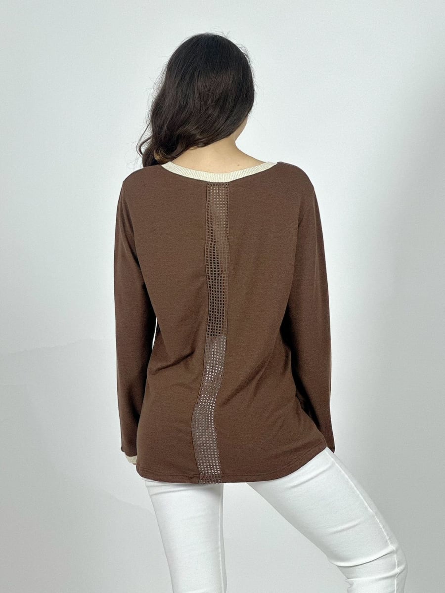 Polera LA VIE EST BELLA Moño Dorado A1-53