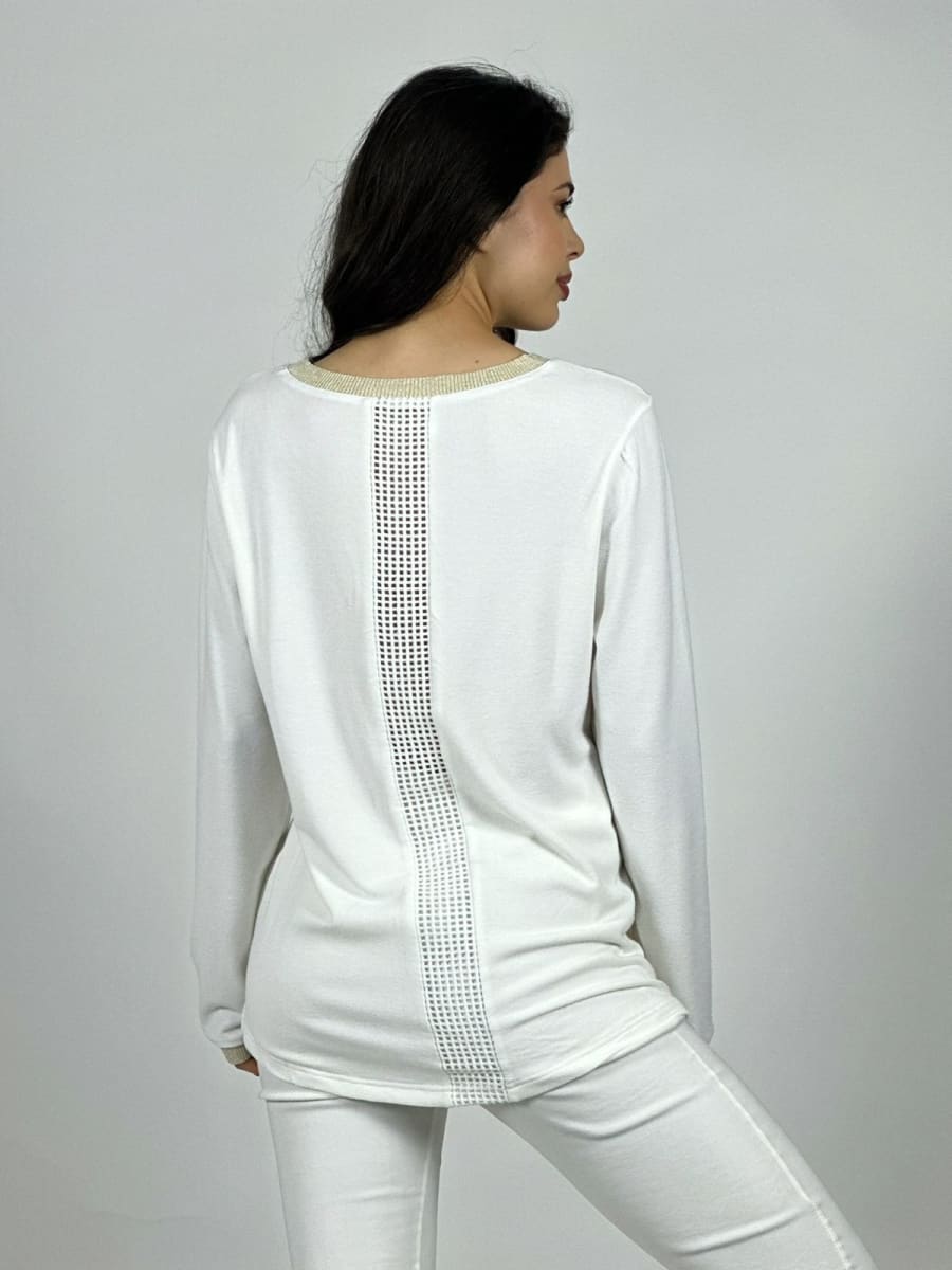 Polera LA VIE EST BELLA Moño Dorado A1-59