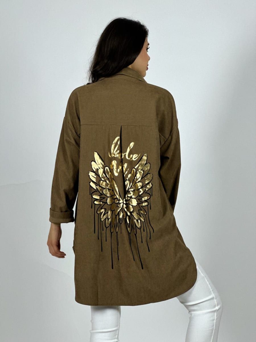 Abrigo Cotele Delgado ALAS Brillantes Dorso A2-618