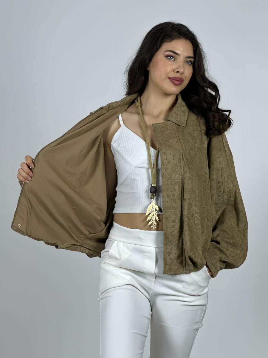 Bomber Gamuza Forrada Boho A4-873