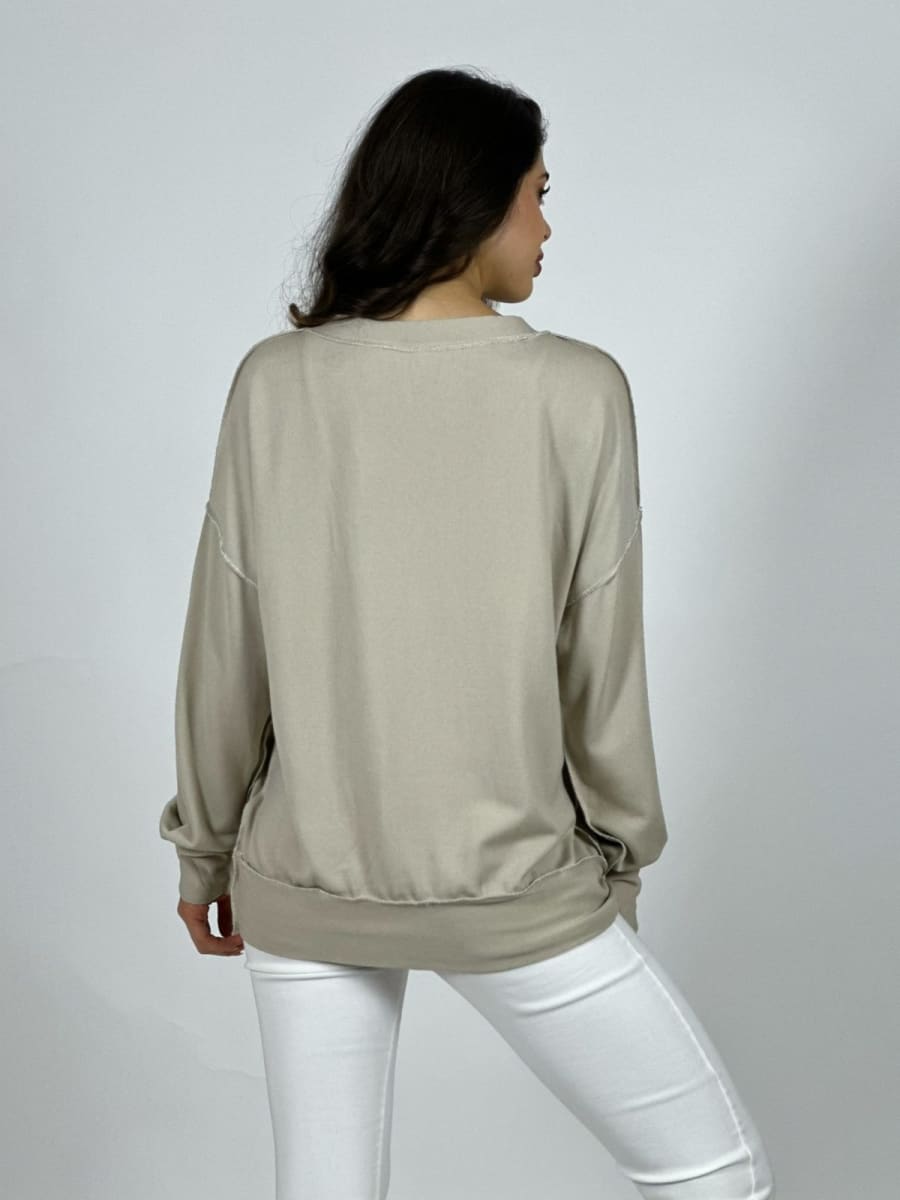 Poleron Cuello y Letras Birllantes A1-94