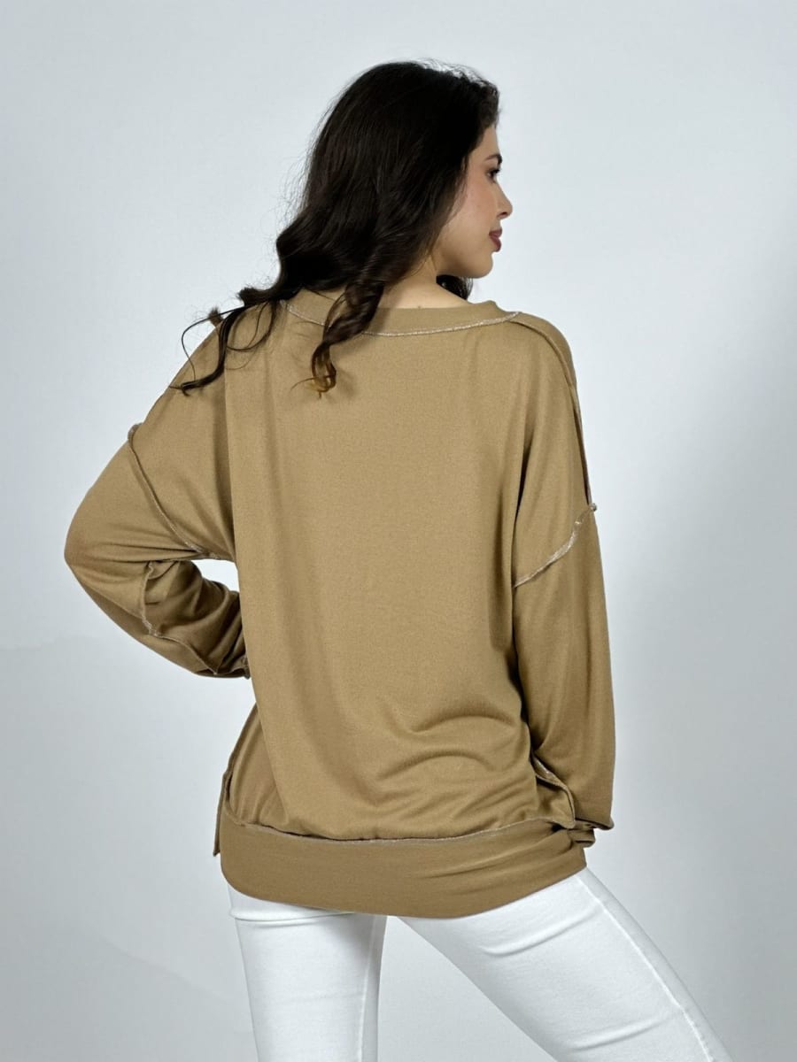 Poleron Cuello y Letras Birllantes A1-98