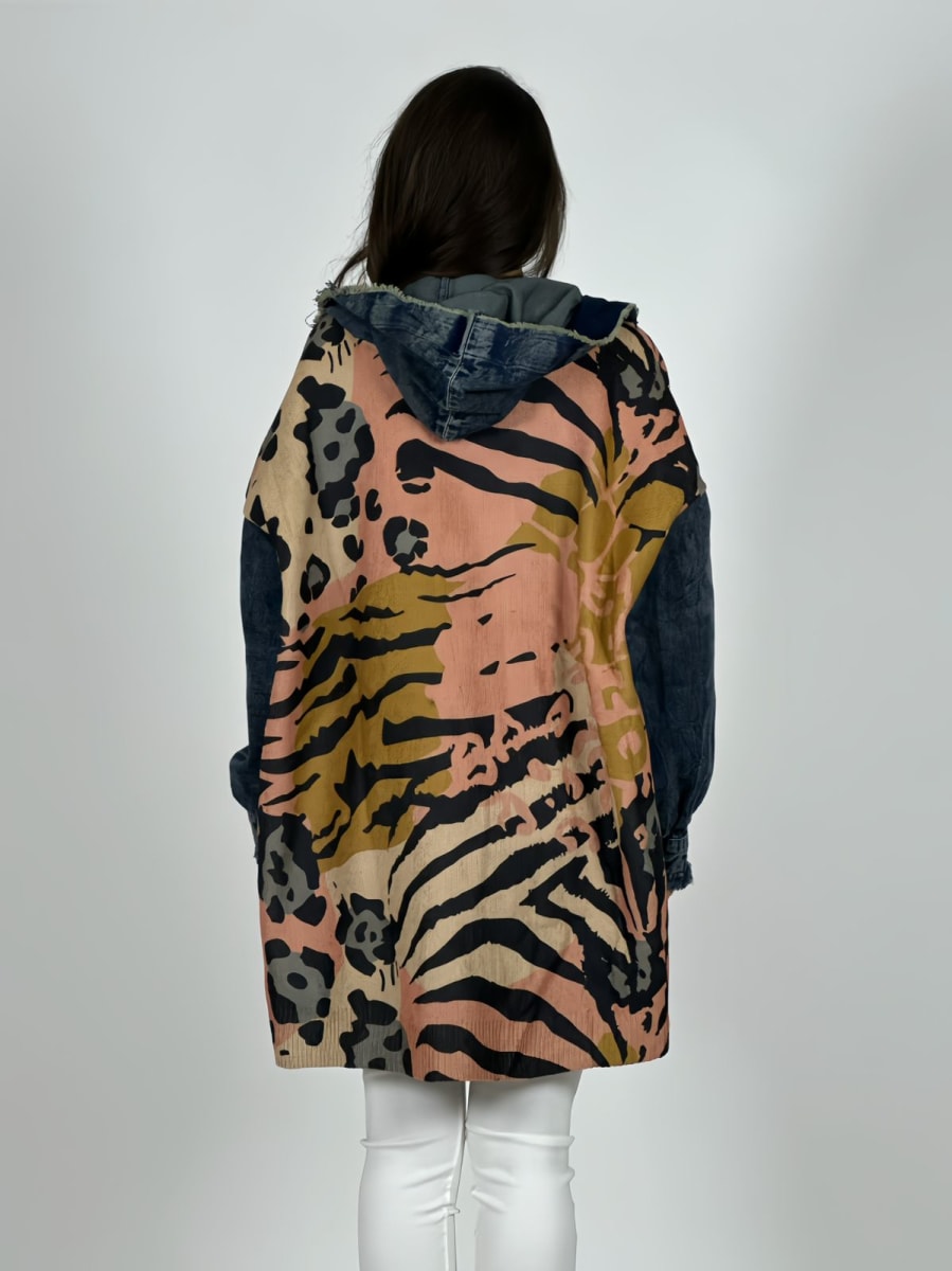 Abrigo Mezclilla/Lana MIX Print A3-787