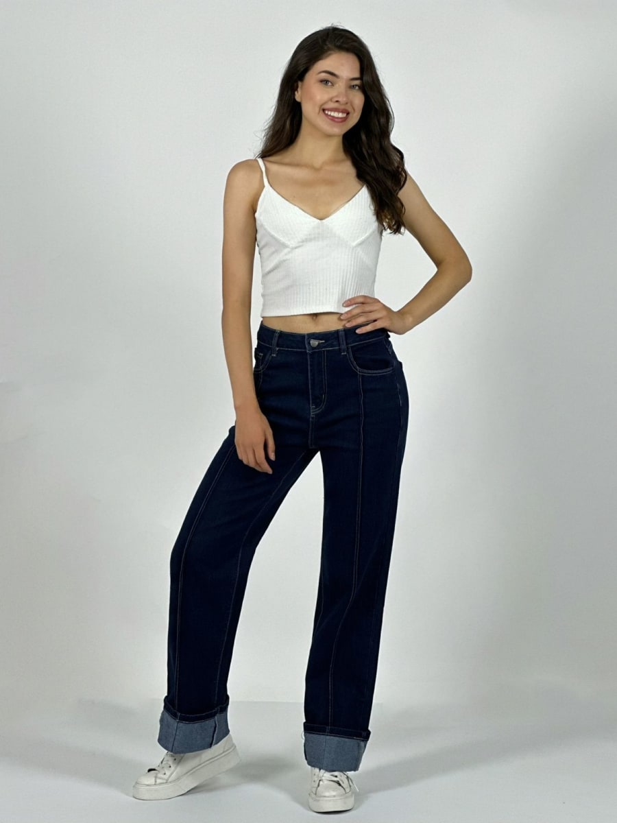 Jeans Elasticado Costura Vertical A2-622