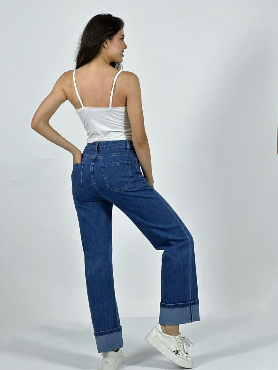 Jeans Elasticado Costura Vertical A2-6212