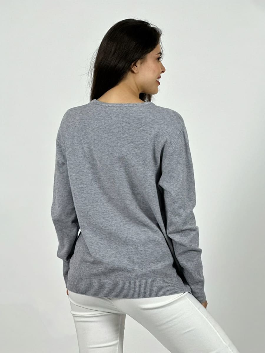 Sweater Spandex Patron Circular Floral Sutil A4-8418