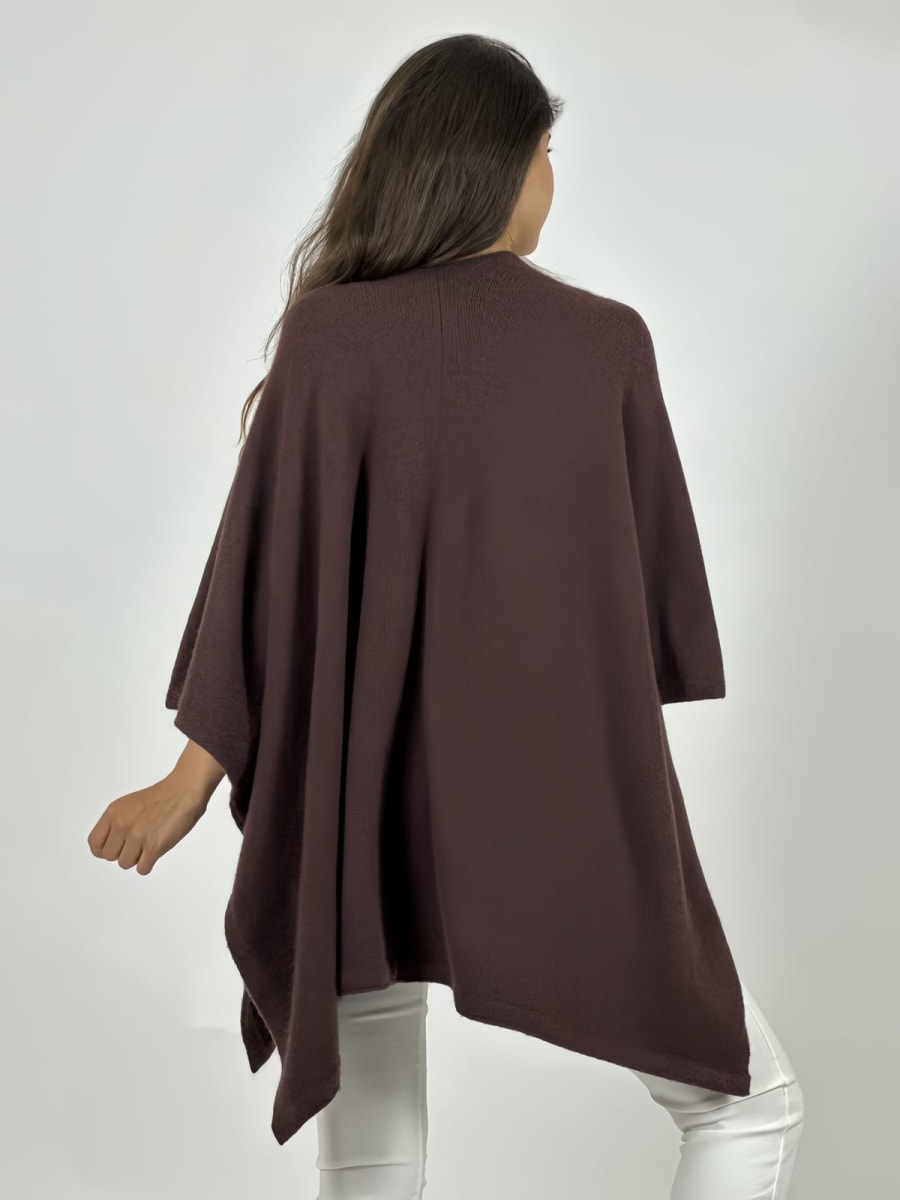 Poncho Abotonado Moño con Perlas A3-7414