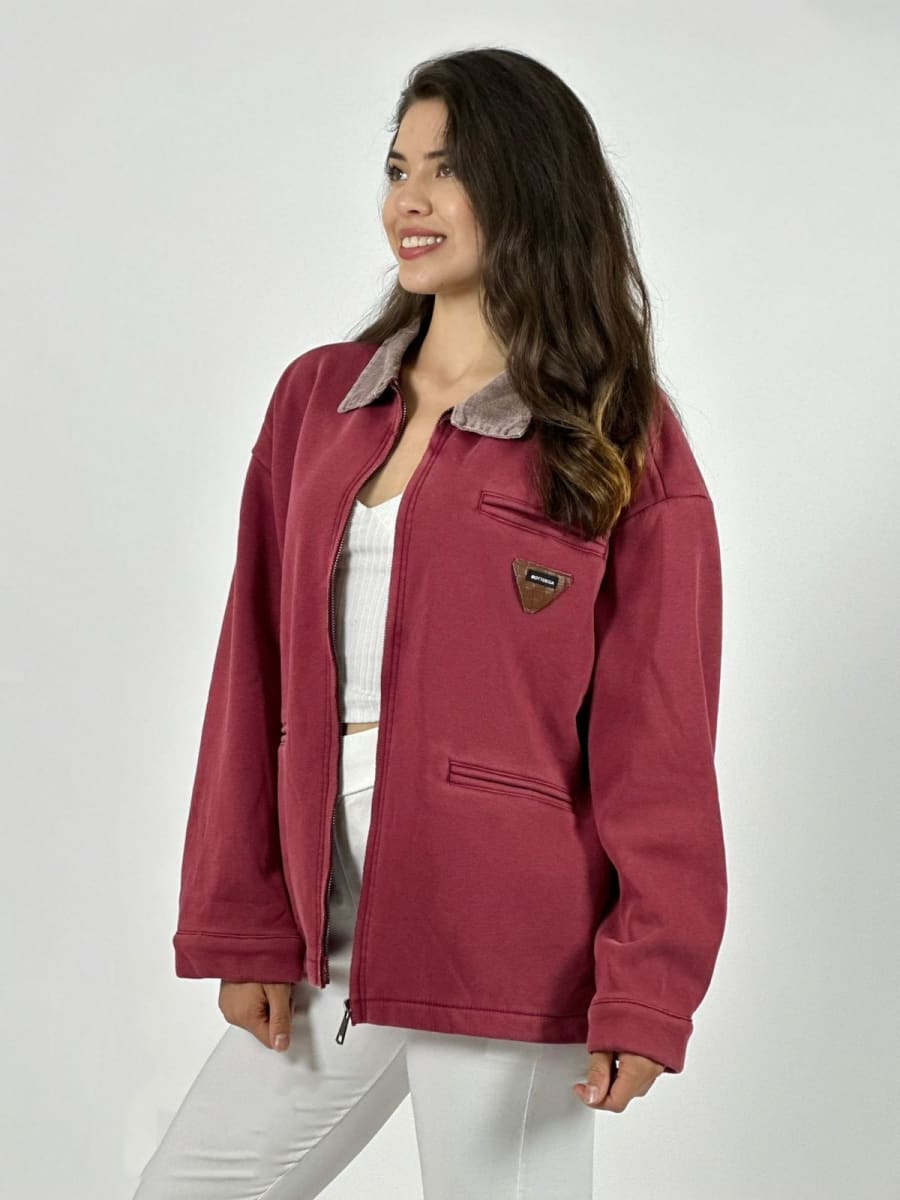 Chaqueta Afranelada con Cierre 3 Bolsillos A3-676