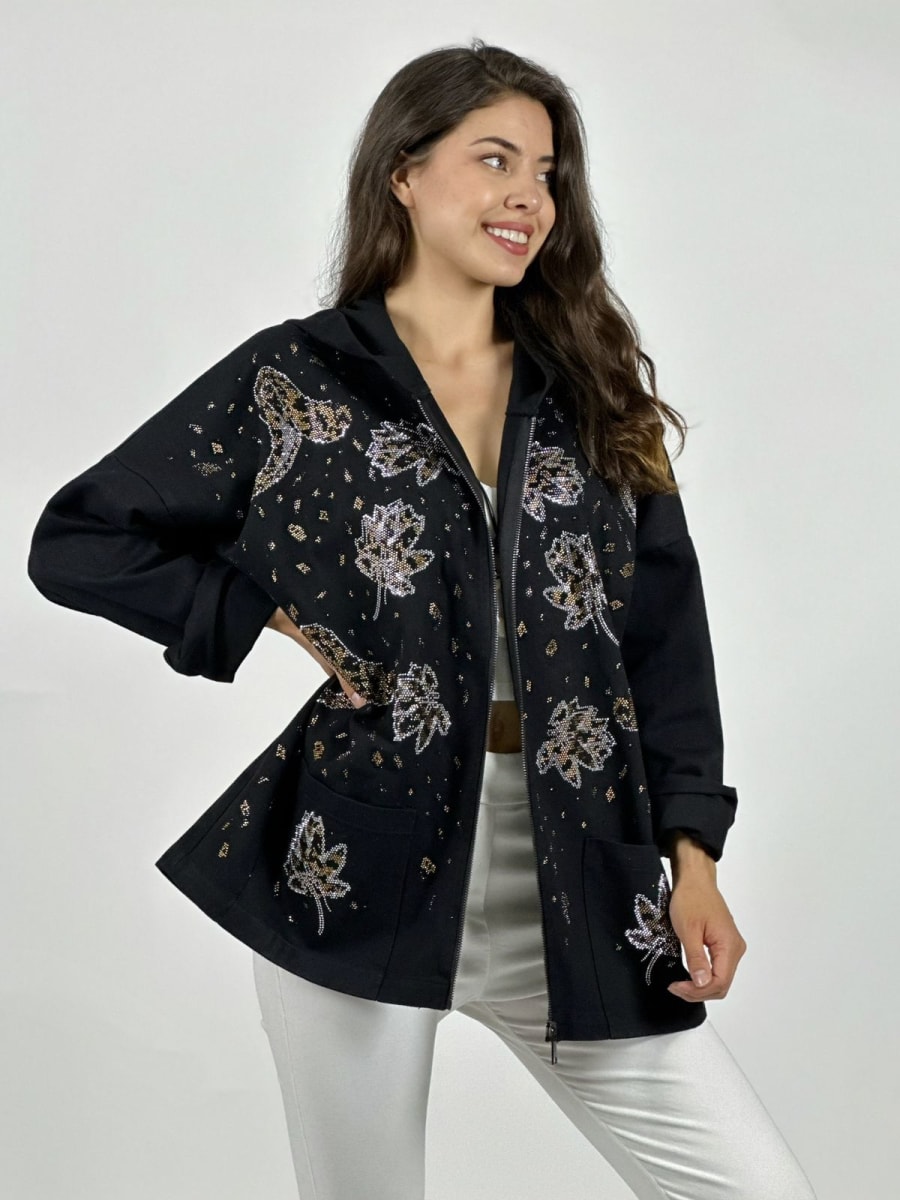 Chaqueta Mezclilla Hojas y Serpientes Escamas A14