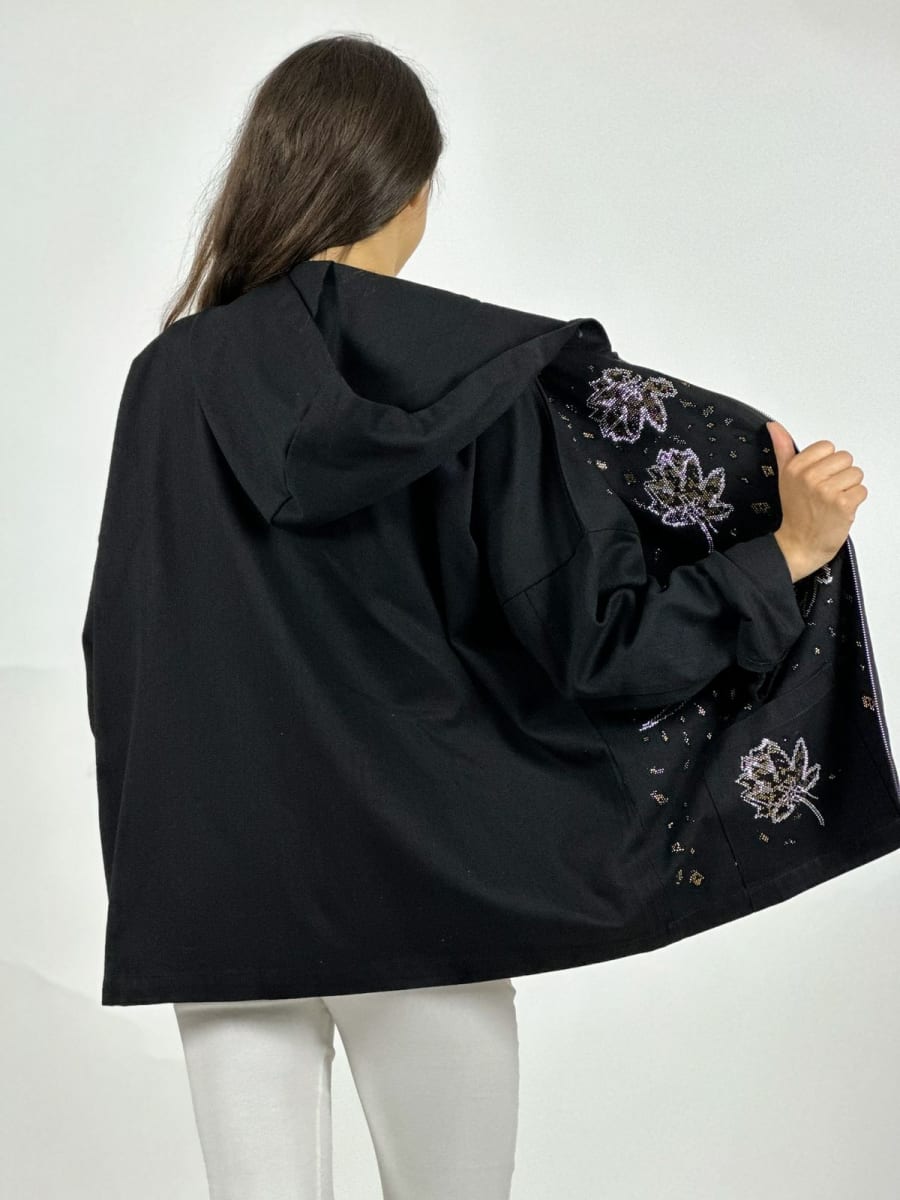 Chaqueta Mezclilla Hojas y Serpientes Escamas A15