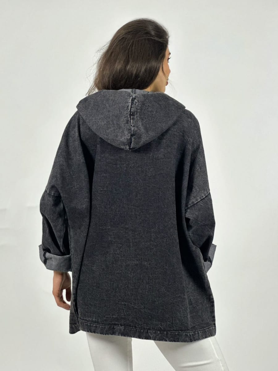 Chaqueta Mezclilla Letras Brillantes A3-784