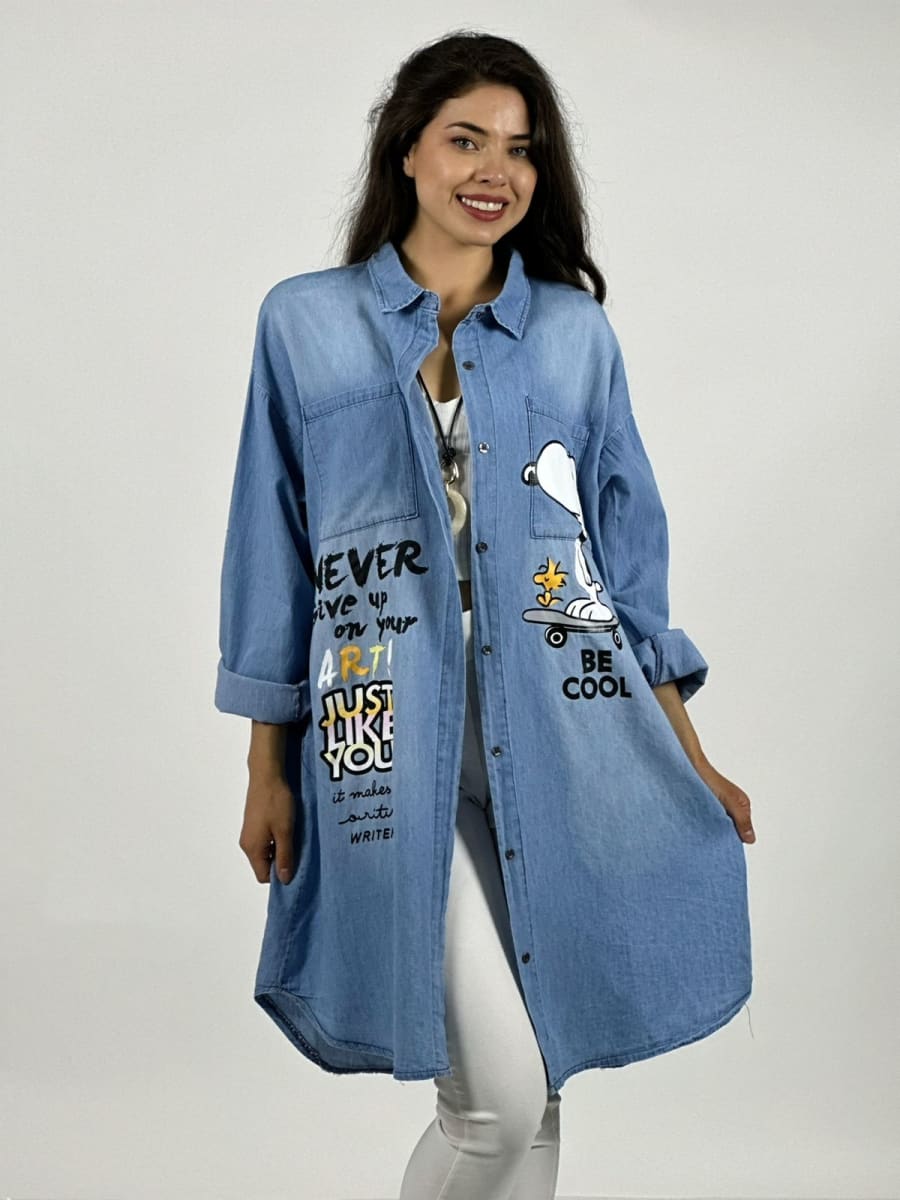 Bluson Mezclilla Snoopy BE COOL A3-824