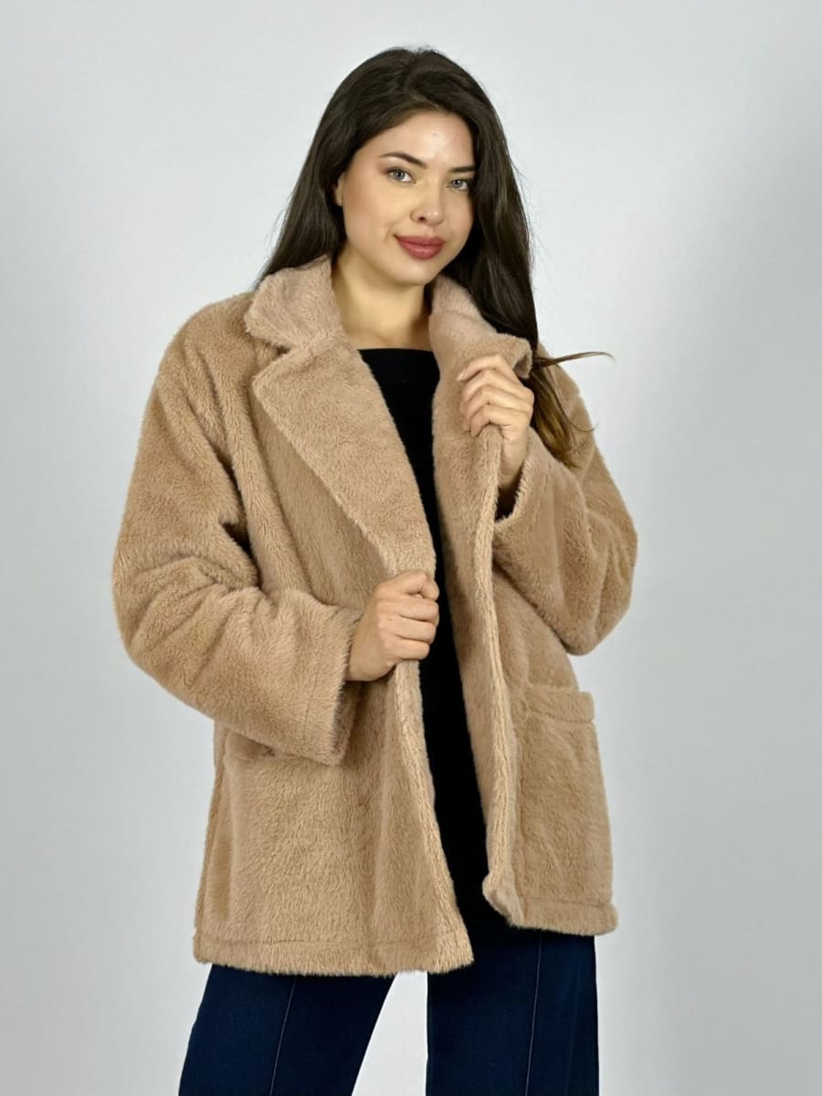 Abrigo Italiano Peludito 2 botones B3-153/1561