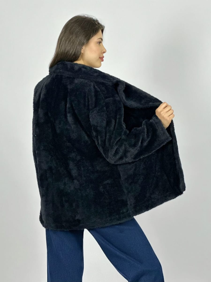 Abrigo Italiano Peludito 2 botones B3-153/1566