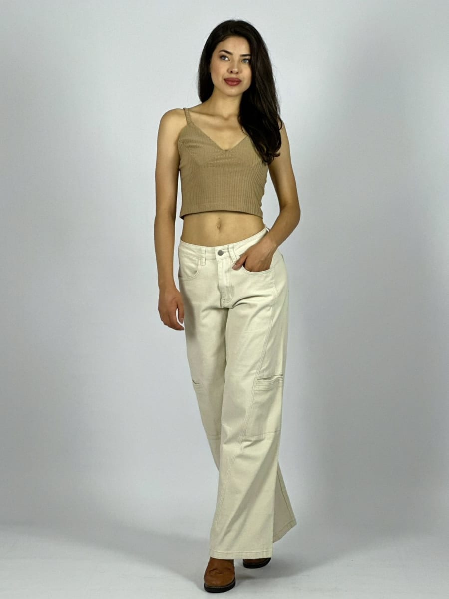 Palazzo Mezclilla Bolsillos Lateras B3-1534