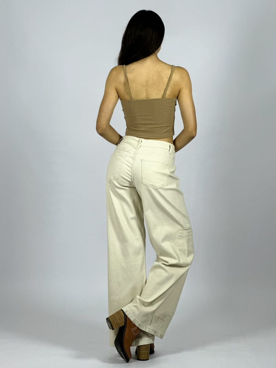 Palazzo Mezclilla Bolsillos Lateras B3-1537