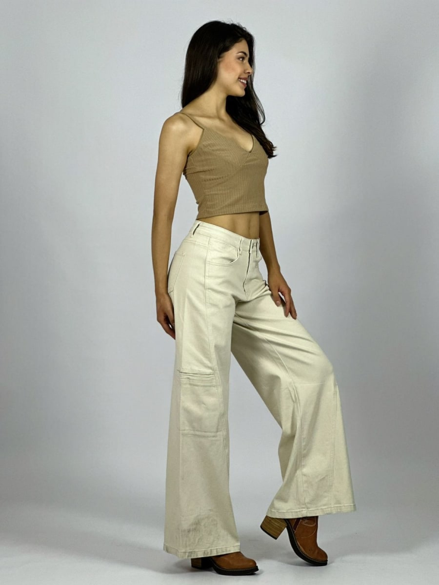 Palazzo Mezclilla Bolsillos Lateras B3-1536