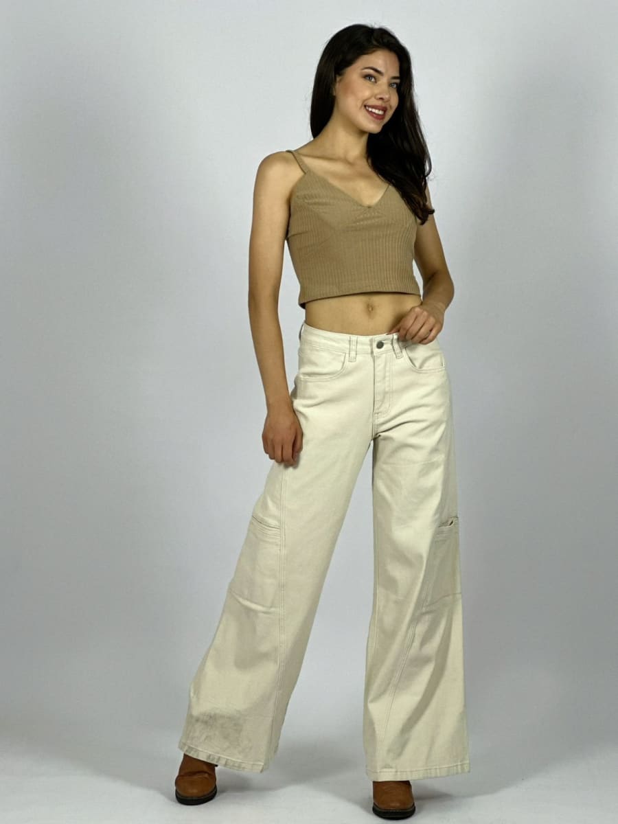 Palazzo Mezclilla Bolsillos Lateras B3-1535