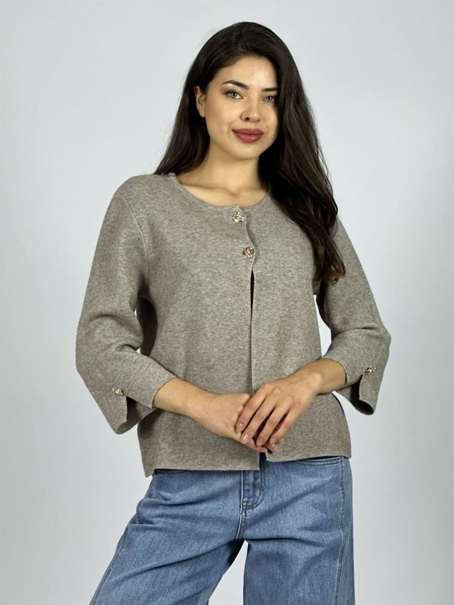 Chaleco 2 Botones Manga 3/4 B1-954