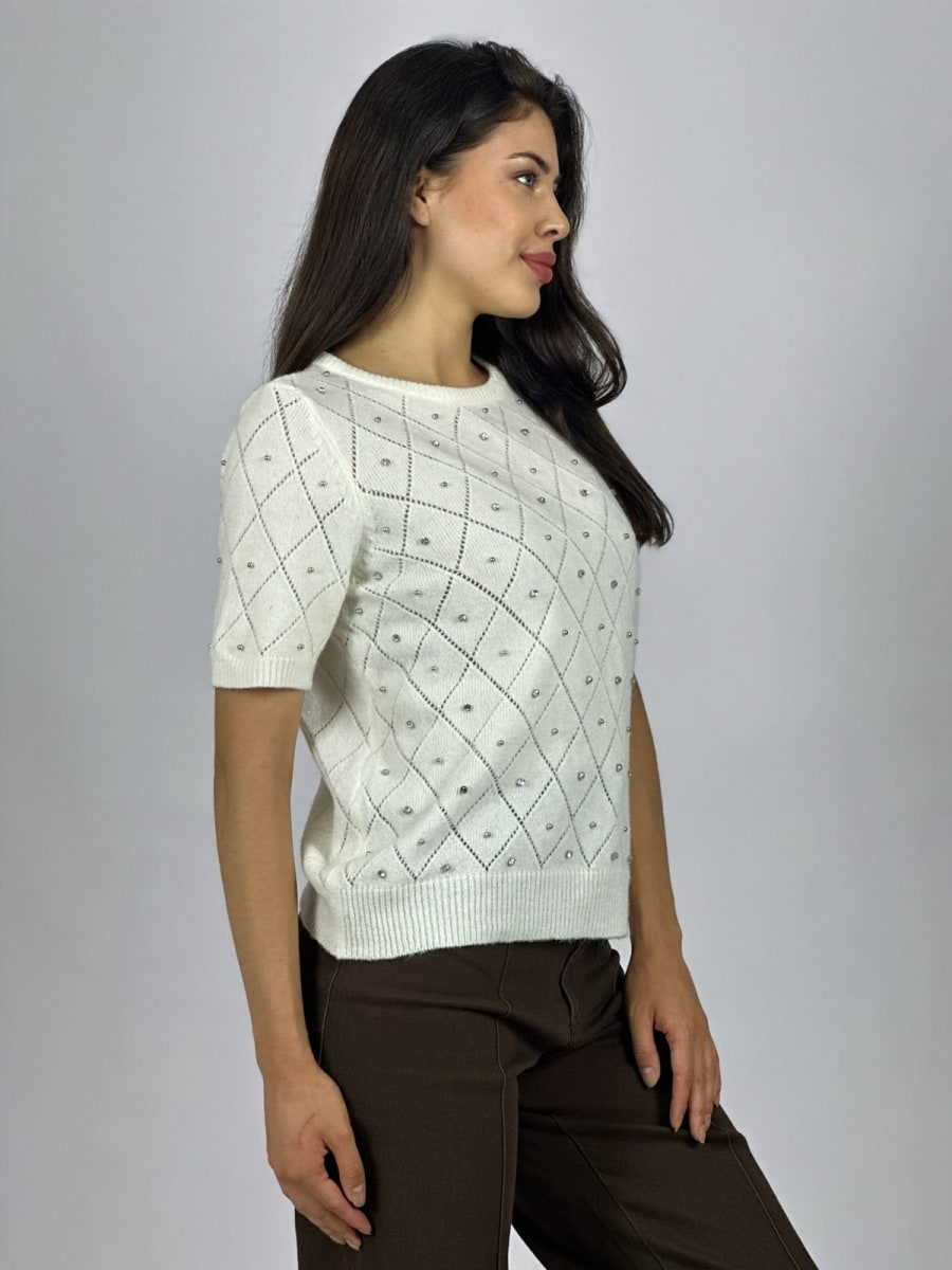 Sweater Spandex Rombos y Tachas B4-168/1703