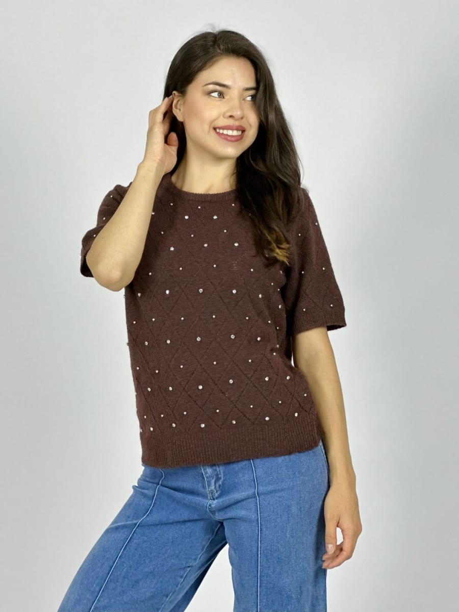 Sweater Spandex Rombos y Tachas B4-168/1708