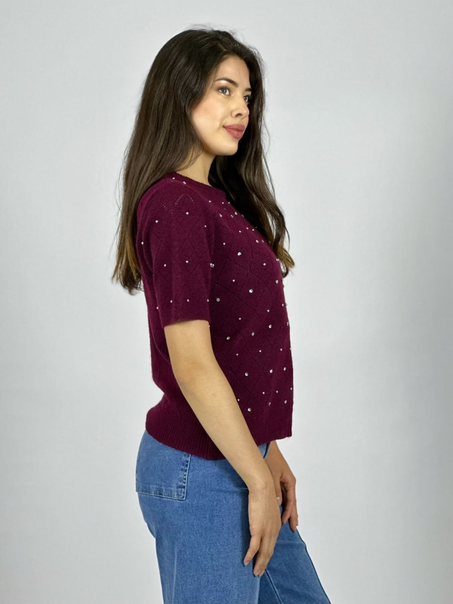 Sweater Spandex Rombos y Tachas B4-168/1706