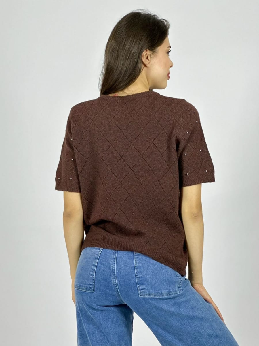 Sweater Spandex Rombos y Tachas B4-168/17011