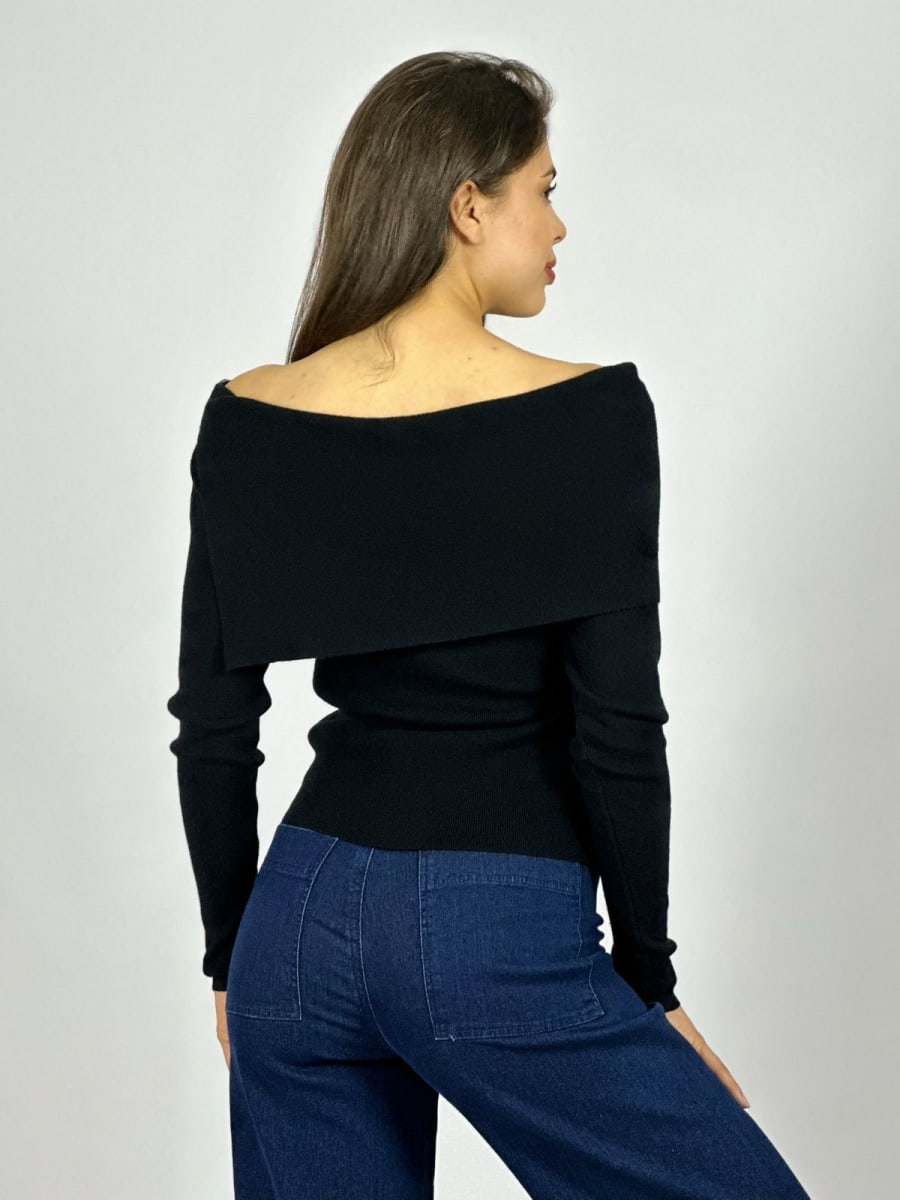 Sweater Spandex S/Hombros con Botones B3-15912