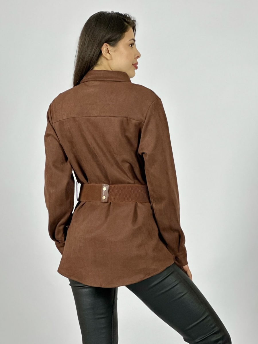 SobreCamisa Gamuza con Cinturon A1-13