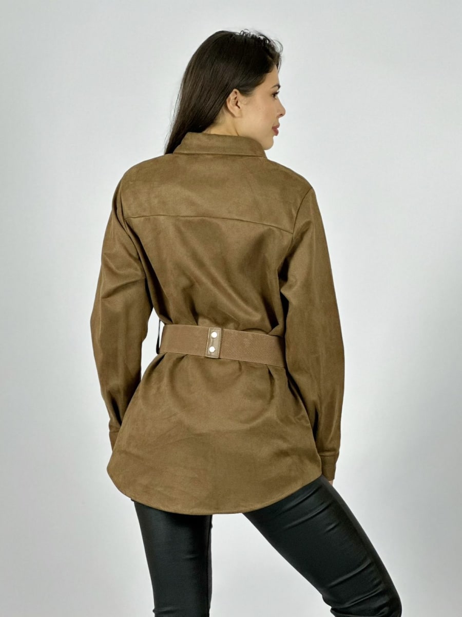 SobreCamisa Gamuza con Cinturon A1-19