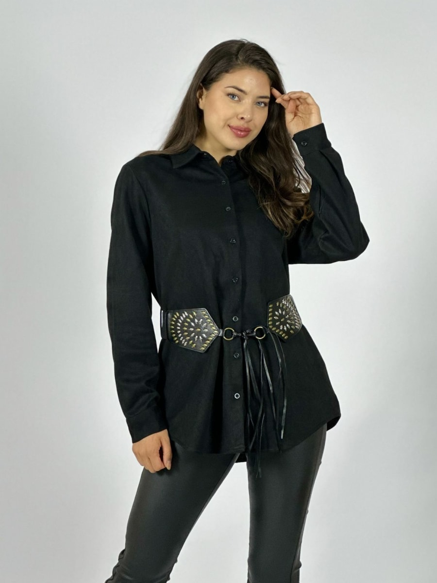 SobreCamisa Gamuza con Cinturon A1-111