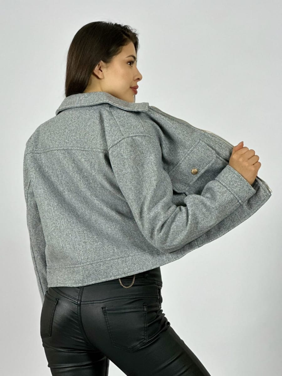 Chaqueta Paño Forrada Con Bolsillos B4-167/1693