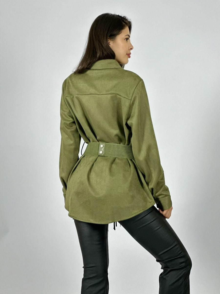 SobreCamisa Gamuza con Cinturon A1-16