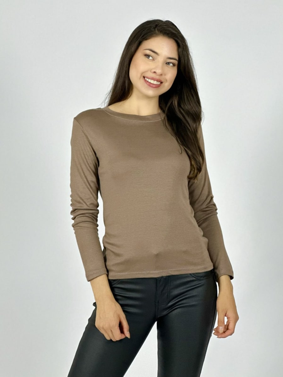 Polera Basica Manga Larga A1-211