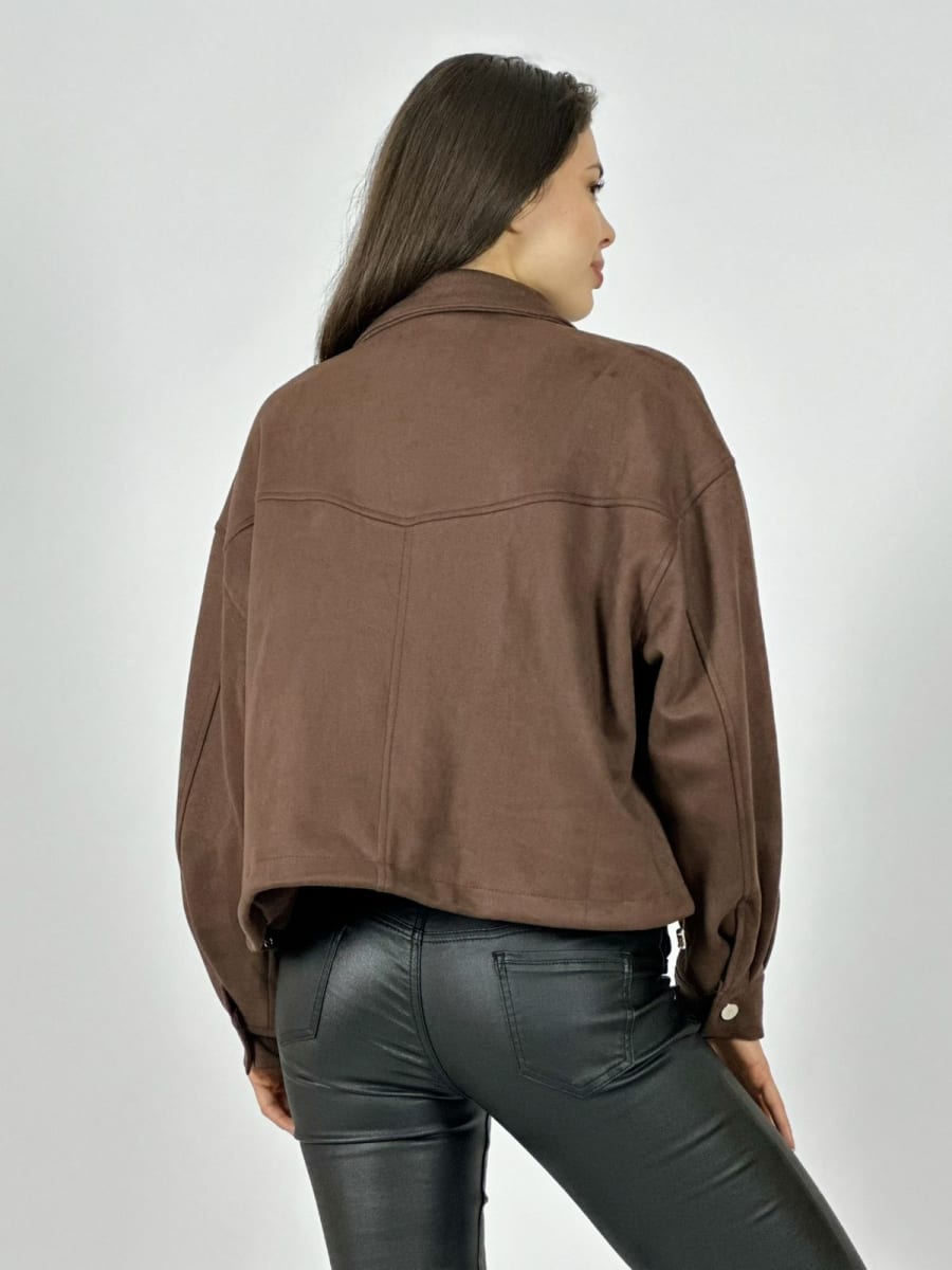 Chaqueta Gamuza Forrada Bolsillos Cargo A3-783