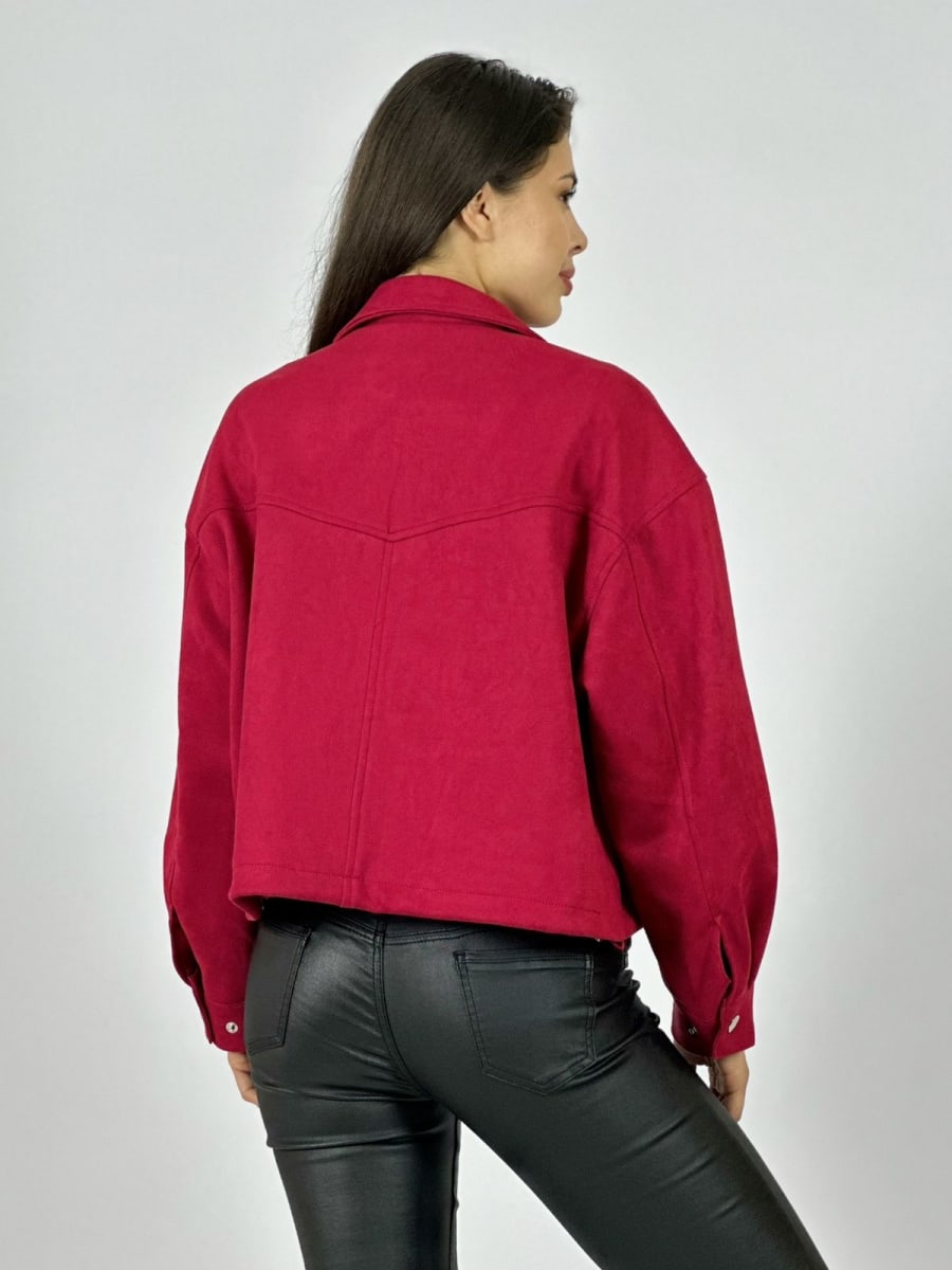 Chaqueta Gamuza Forrada Bolsillos Cargo A3-7814