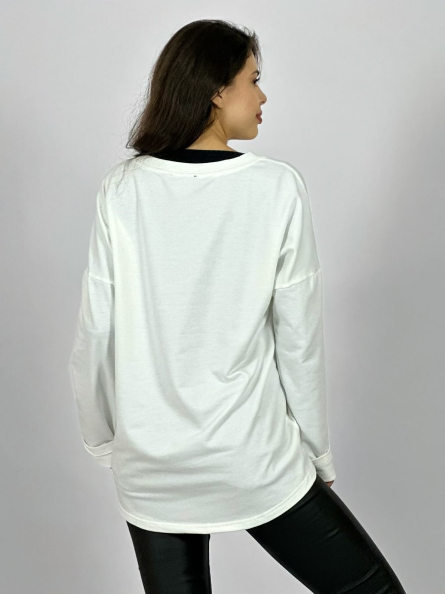 Polera Algodon Corazon Estrella Print Brillos A1-786