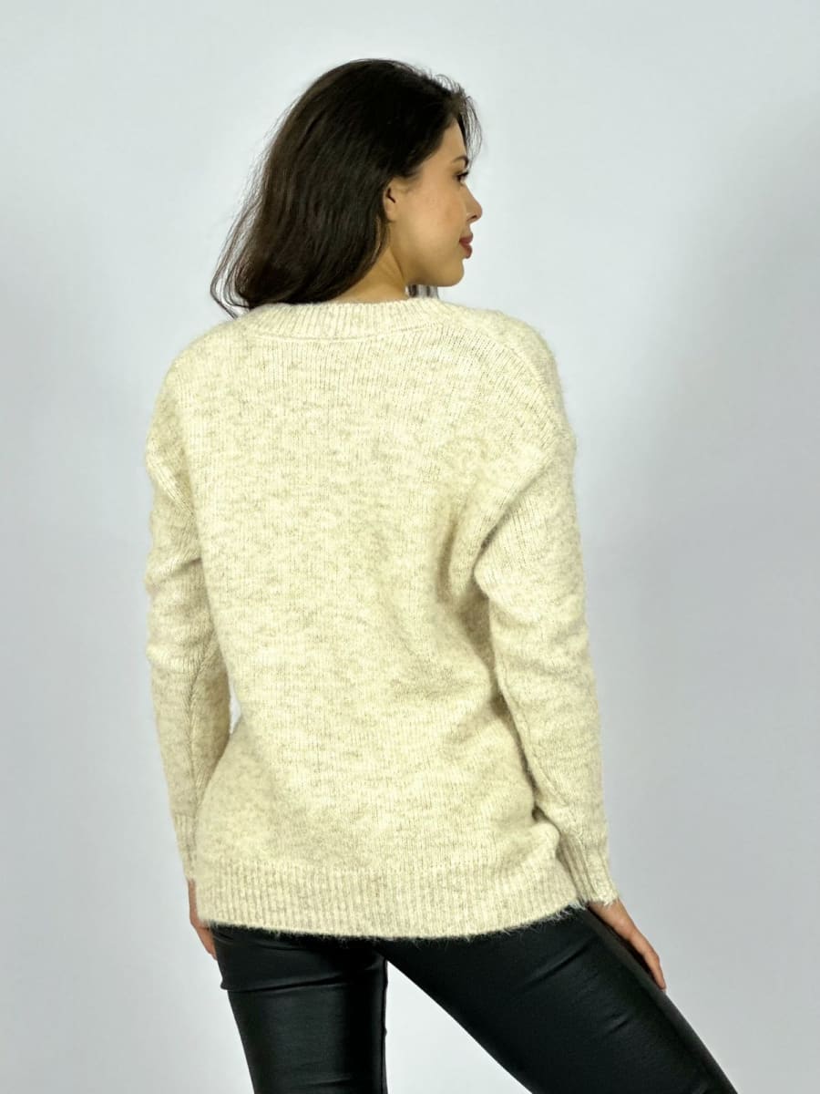 Sweater Lana Estampado Terrier con Letras A3-6712